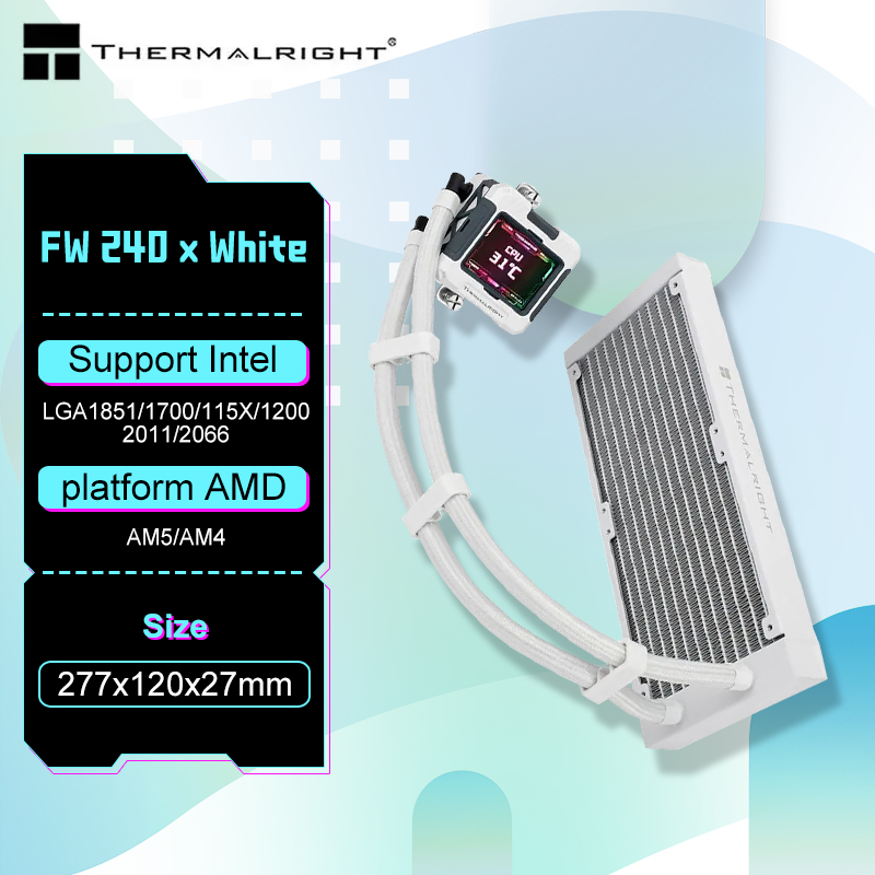 Holy Stone Drone Hs720 - Thermalright FW 240 X ファンなしバージョン、オールインワン水冷ラジエーター 2.4