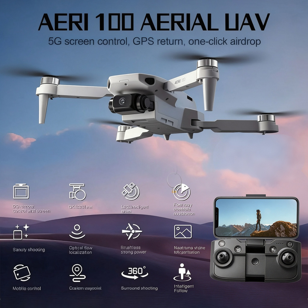 Drone Propeller Guard - NEW Aeri100 ミニドローン 8K HDデュアルカメラ WIFI
