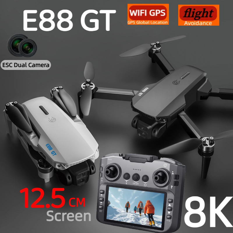 E88GT ドローン 8K プロフェッショナル HD 360 - Jjrc Drone X12 のレビューと価格