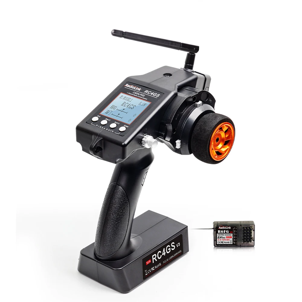 RadioLink RC4GS V3 2.4G 5CH送信機 - Drone Battery Strap のレビューと価格